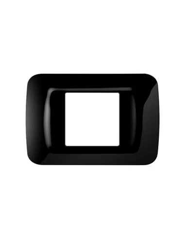 Placa Gewiss 2 plazas tóner negro superior sistema gw22512